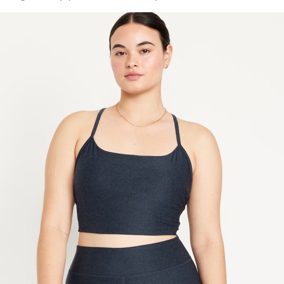 NWT OLD NAVY Light Support Cloud+ Sports Bra Color: Dusk Navy - Picture 5 of 10